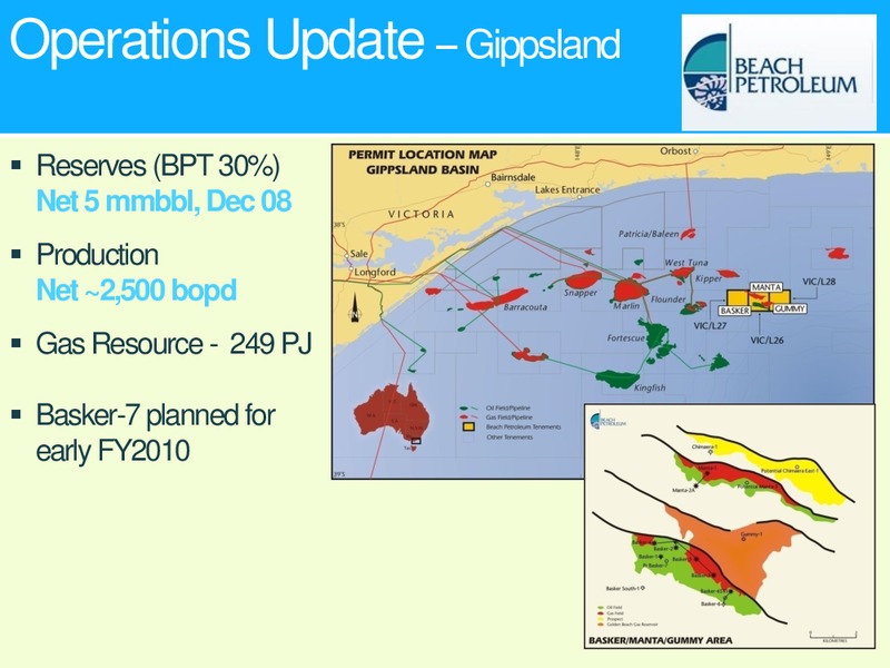 UBS AUSTRALIAN ENERGY RESOURCES AND UTILITIES CONFERENCE – Beach Energy Limited – slide 9