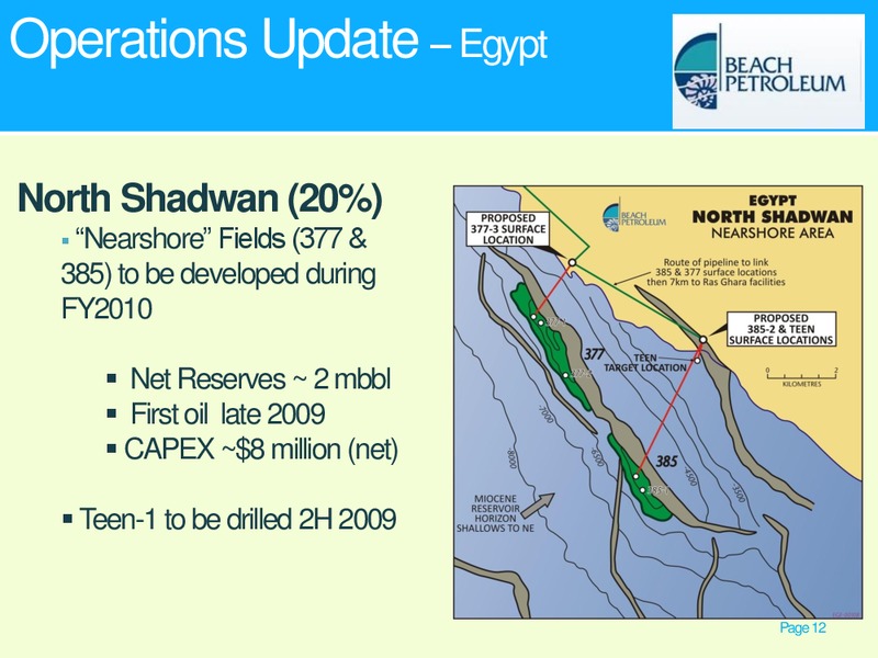 UBS AUSTRALIAN ENERGY RESOURCES AND UTILITIES CONFERENCE – Beach Energy Limited – slide 11