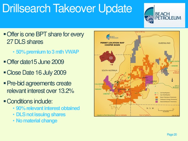 UBS AUSTRALIAN ENERGY RESOURCES AND UTILITIES CONFERENCE – Beach Energy Limited – slide 19