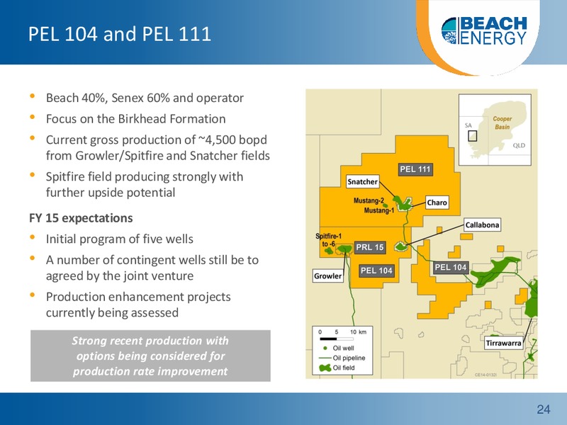 FY14 Full Year Results Roadshow – Beach Energy Limited – slide 23