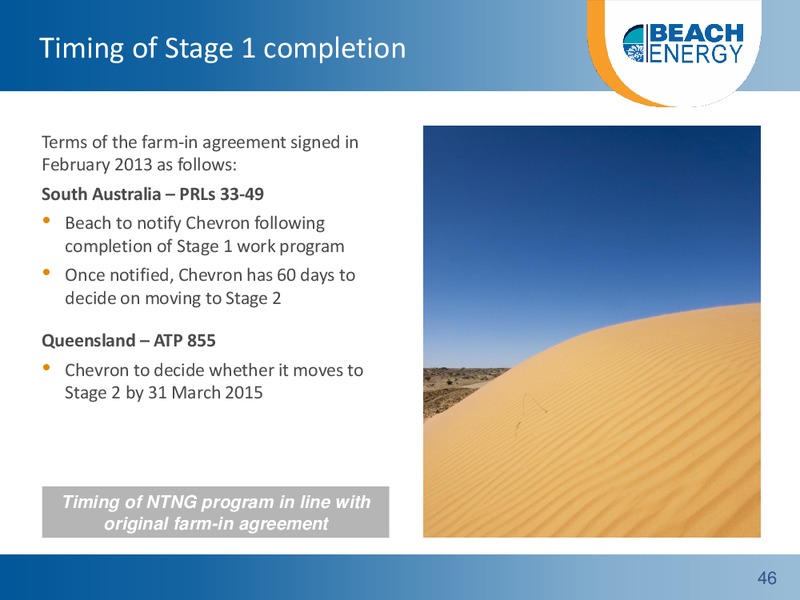 FY14 Full Year Results Roadshow – Beach Energy Limited – slide 45