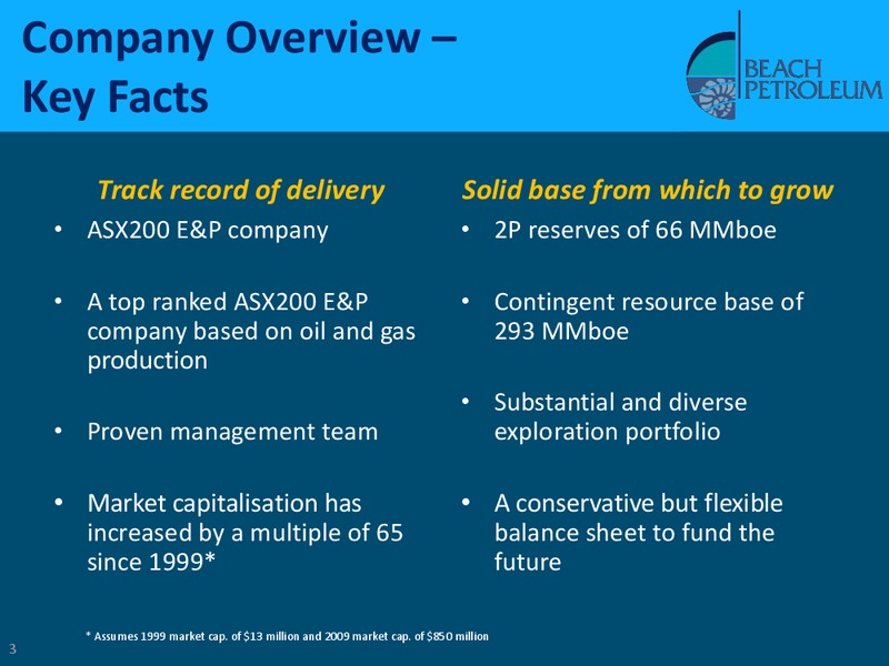 ABN AMRO MORGANS INSTITUTIONAL INVESTOR CONFERENCE – Beach Energy Limited – slide 2