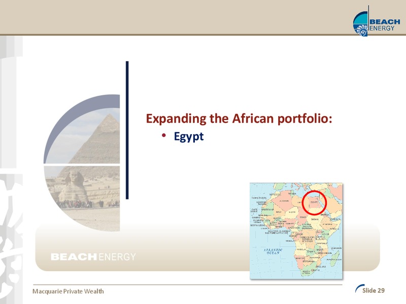 MACQUARIE PRIVATE WEALTH CONFERENCE – Beach Energy Limited – slide 28