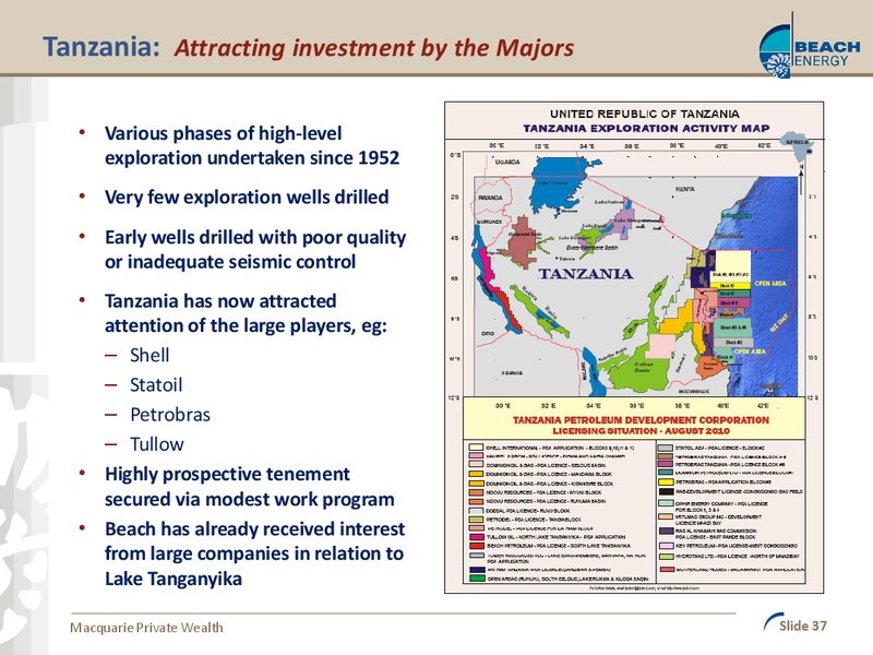 MACQUARIE PRIVATE WEALTH CONFERENCE – Beach Energy Limited – slide 36