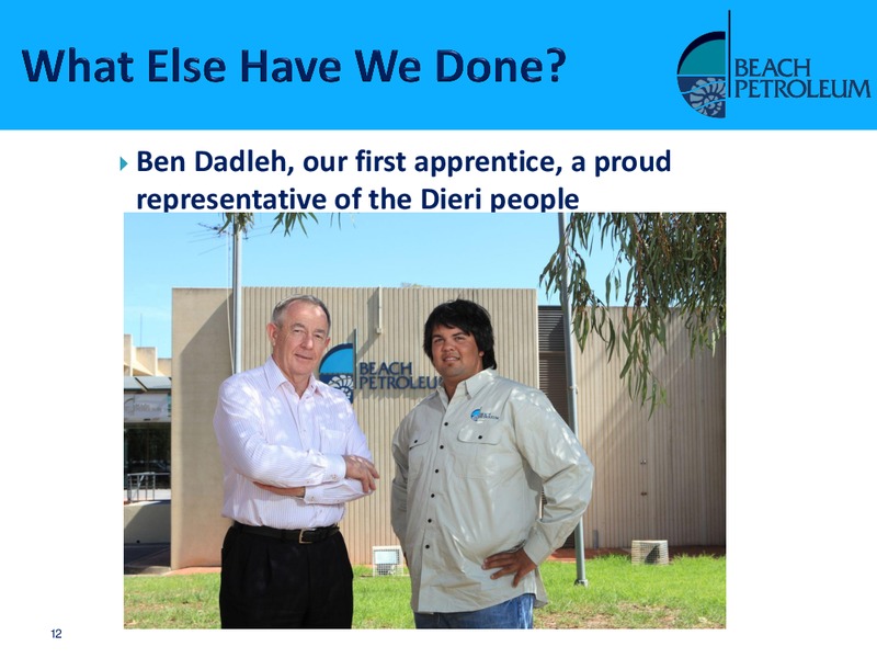 NOVEMBER 2009 ANNUAL GENERAL MEETING – Beach Energy Limited – slide 11