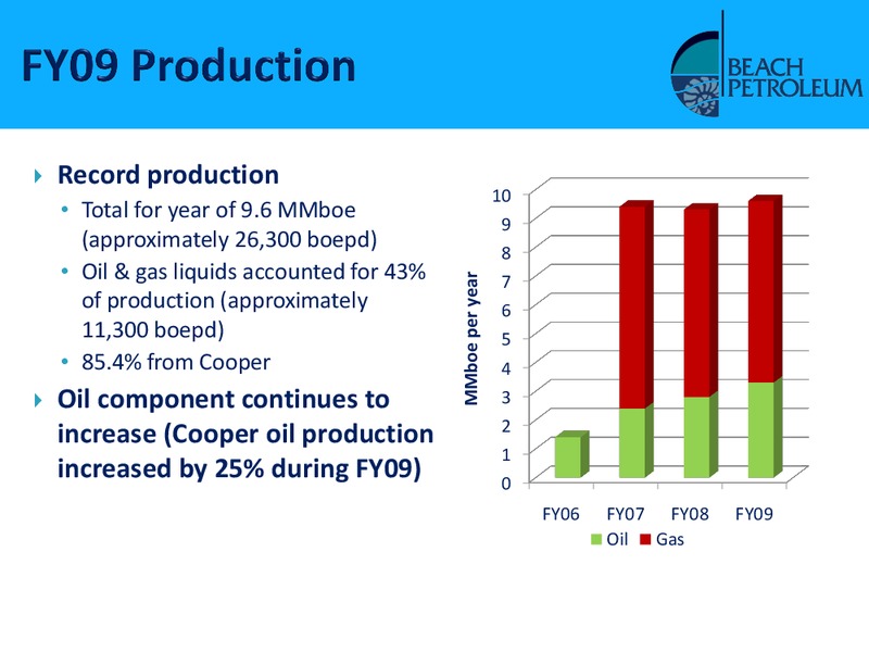 NOVEMBER 2009 ANNUAL GENERAL MEETING – Beach Energy Limited – slide 17