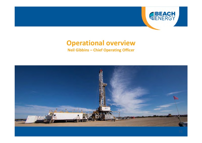 NOVEMBER 2013 INVESTOR PRESENTATION – Beach Energy Limited – slide 15
