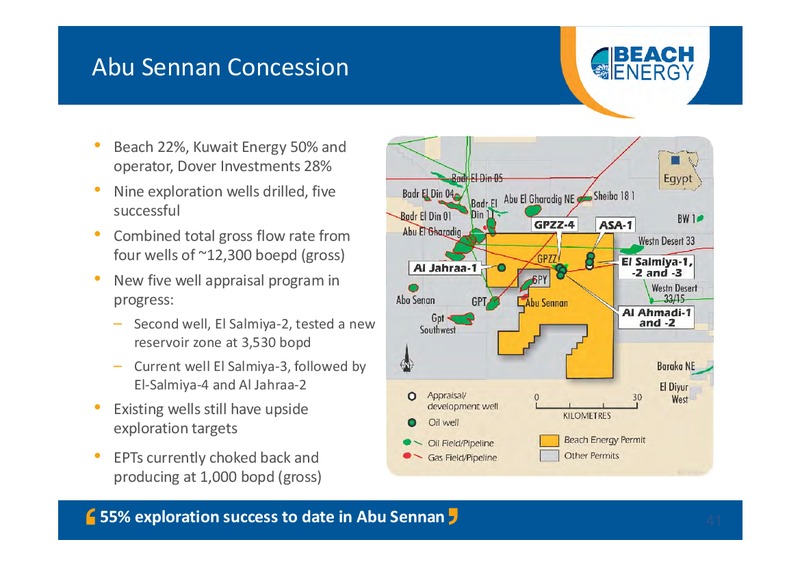 NOVEMBER 2013 INVESTOR PRESENTATION – Beach Energy Limited – slide 40