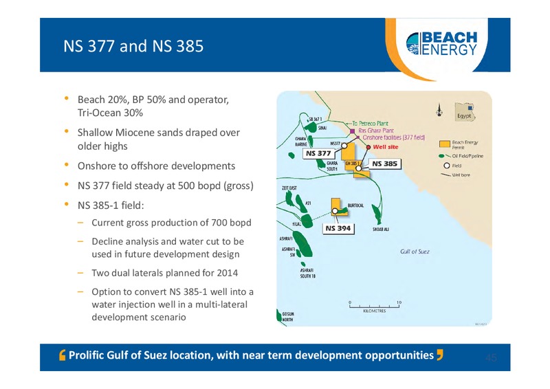 NOVEMBER 2013 INVESTOR PRESENTATION – Beach Energy Limited – slide 44