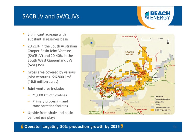 NOVEMBER 2013 INVESTOR PRESENTATION – Beach Energy Limited – slide 55