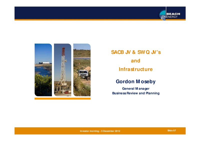 DECEMBER 2012 INVESTOR PRESENTATION – Beach Energy Limited – slide 66