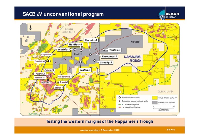 DECEMBER 2012 INVESTOR PRESENTATION – Beach Energy Limited – slide 68