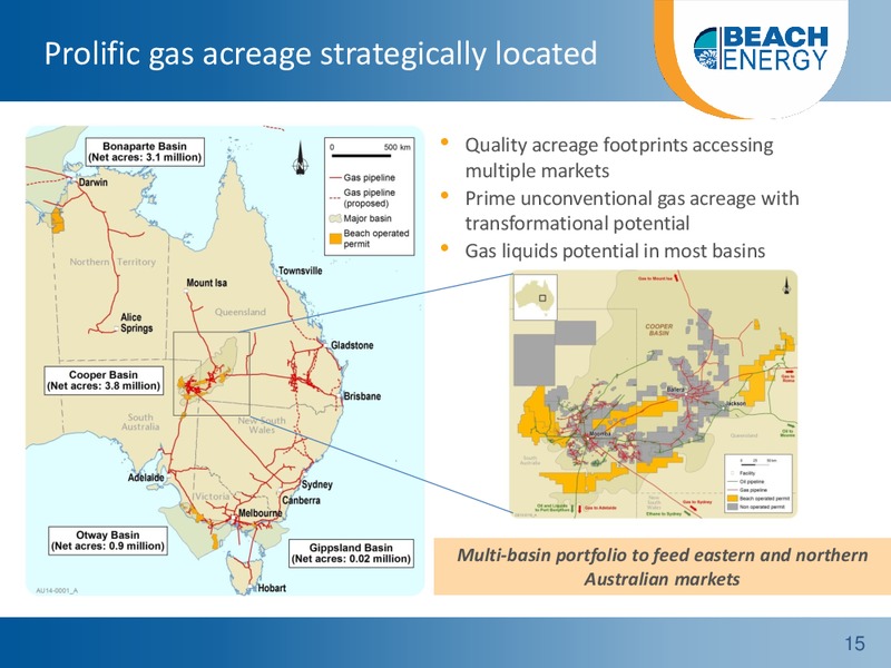 Non deal roadshow – Beach Energy Limited – slide 14