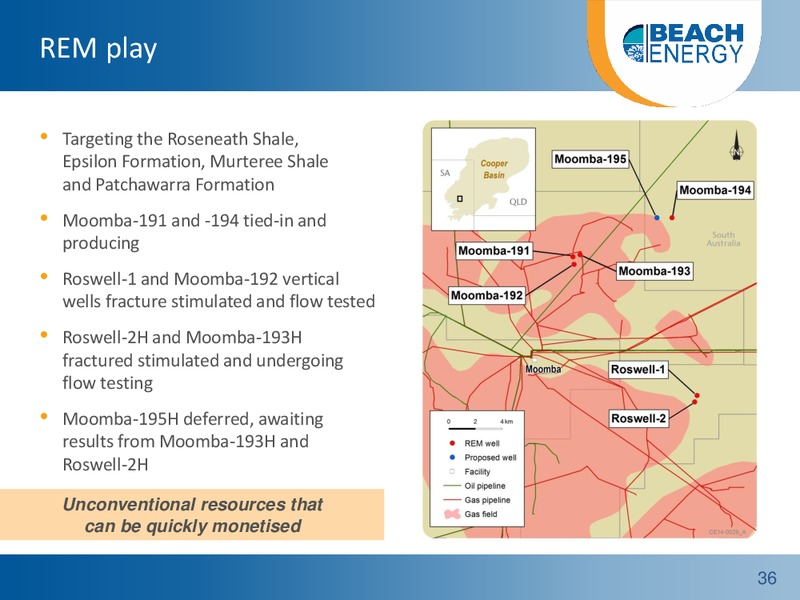 Non deal roadshow – Beach Energy Limited – slide 35