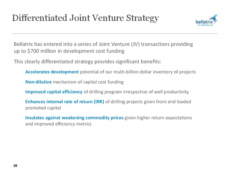 CORPORATE PRESENTATION – Bellatrix Exploration Ltd. – slide 27