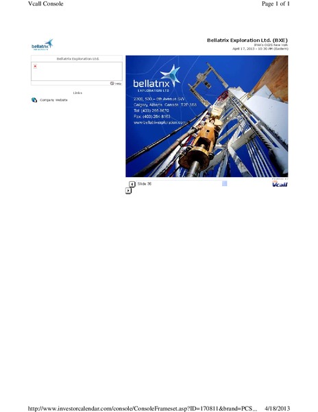 IPAA OIL AND GAS INVESTMENT SYMPOSIUM – Bellatrix Exploration Ltd. – slide 36
