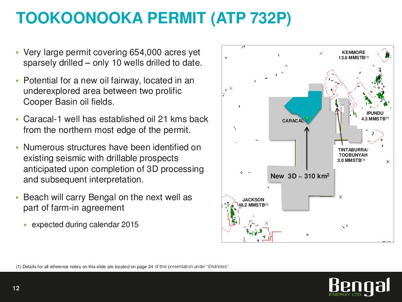 CORPORATE PRESENTATION – Bengal Energy Ltd – slide 11