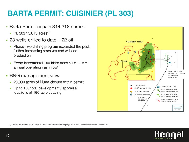 APRIL 2015 INVESTOR PRESENTATION – Bengal Energy Ltd – slide 8