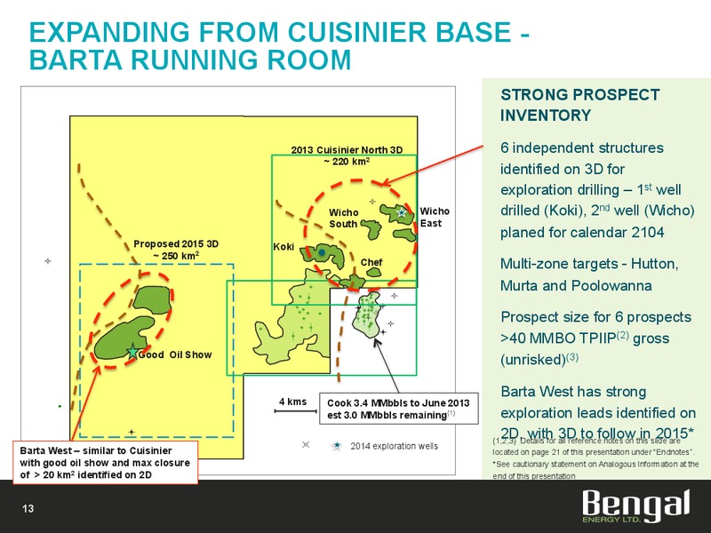 Investor Presentation – Bengal Energy Ltd – slide 12