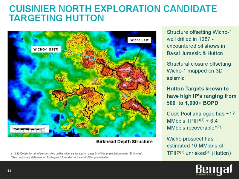 Investor Presentation – Bengal Energy Ltd – slide 13