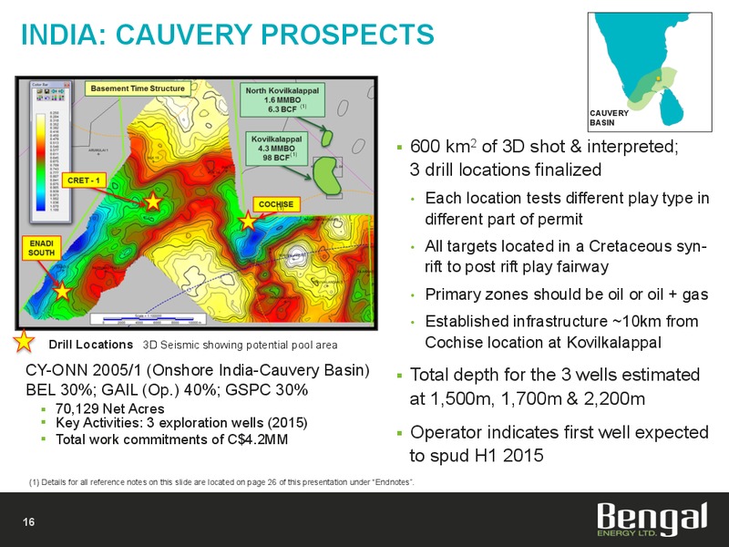 Annual General Meeting – Bengal Energy Ltd – slide 14