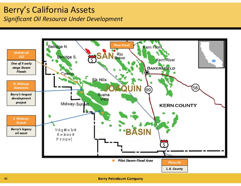 LINN Energy and Linn Co offer to acquire Berry – Berry Petroleum Company – slide 41