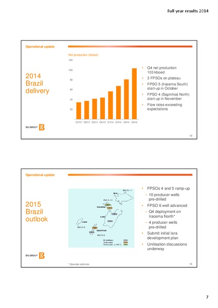 2014 Full Year Results Presentation – BG Group – slide 6