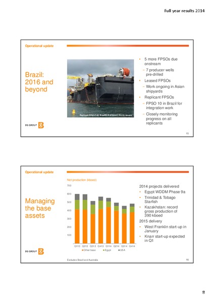 2014 Full Year Results Presentation – BG Group – slide 7