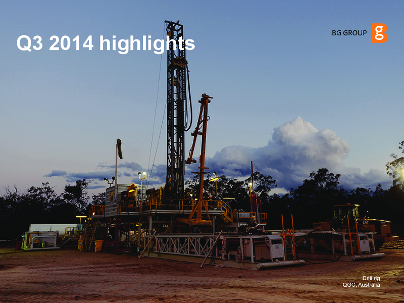 INVESTOR UPDATE – BG Group – slide 9