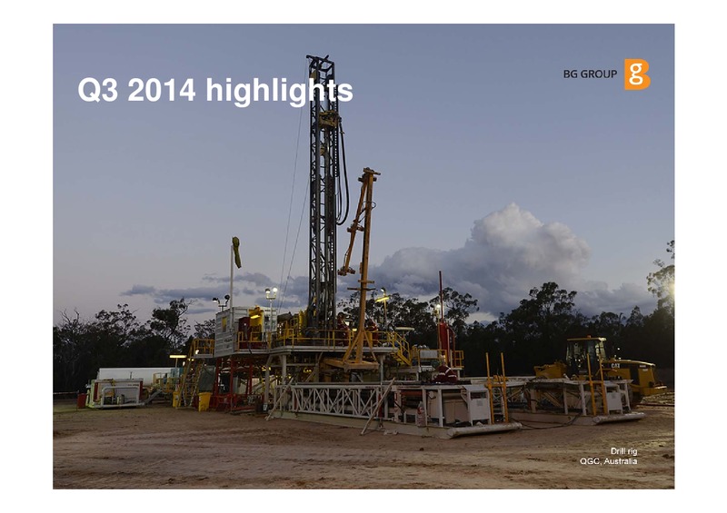 BG Group Investor update December 2014 – BG Group – slide 9