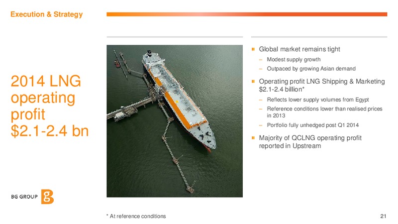 2013 Q4 and Full Year Results and 2014 Outlook – BG Group – slide 20