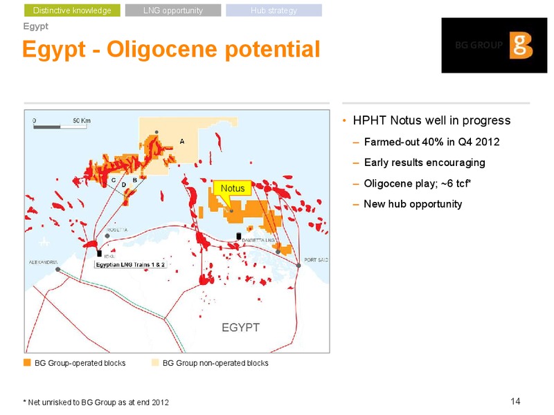 20th Annual Africa Oil Week BG Group Africa portfolio and development – BG Group – slide 13