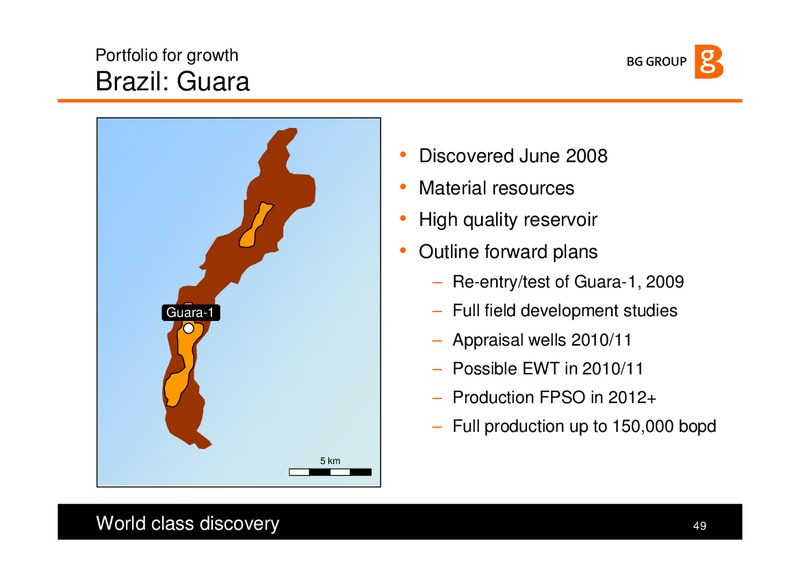 The Integrated Gas Major – BG Group – slide 49