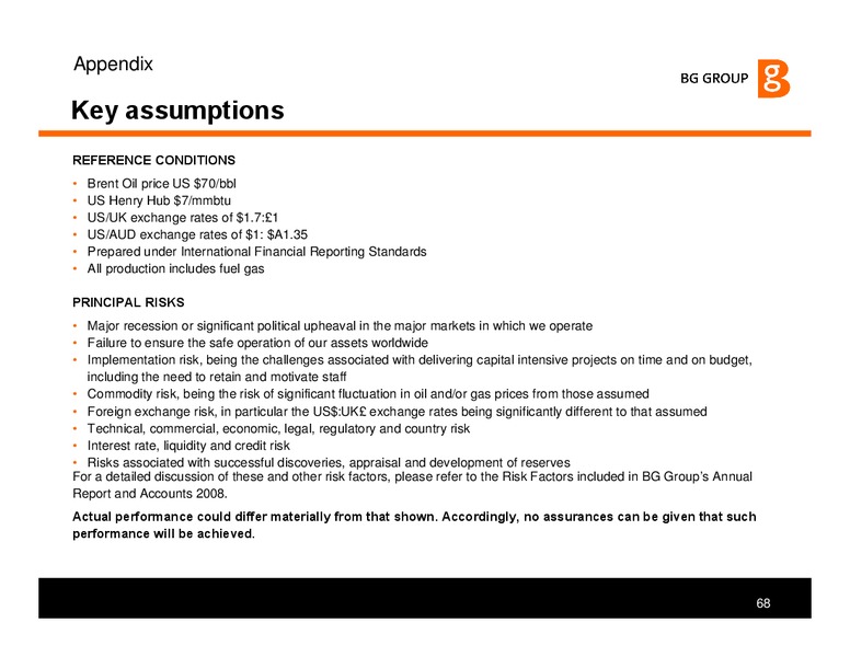 The Integrated Gas Major – BG Group – slide 68