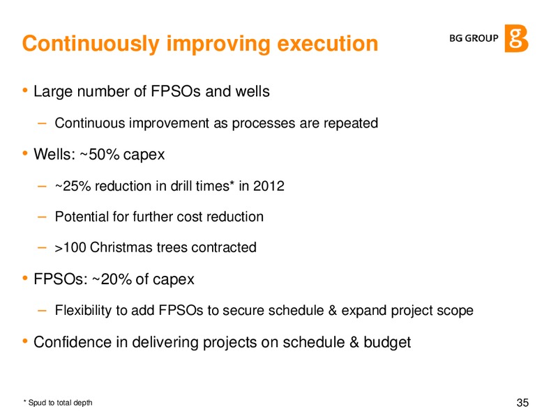 Q4 & FY 2012 Results Presentation – BG Group – slide 34