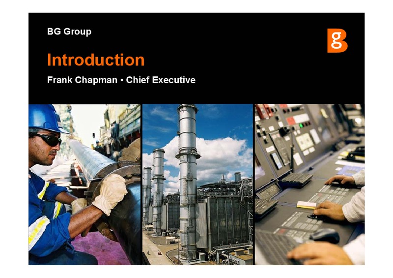 The Integrated Gas Major Presentation – BG Group – slide 3