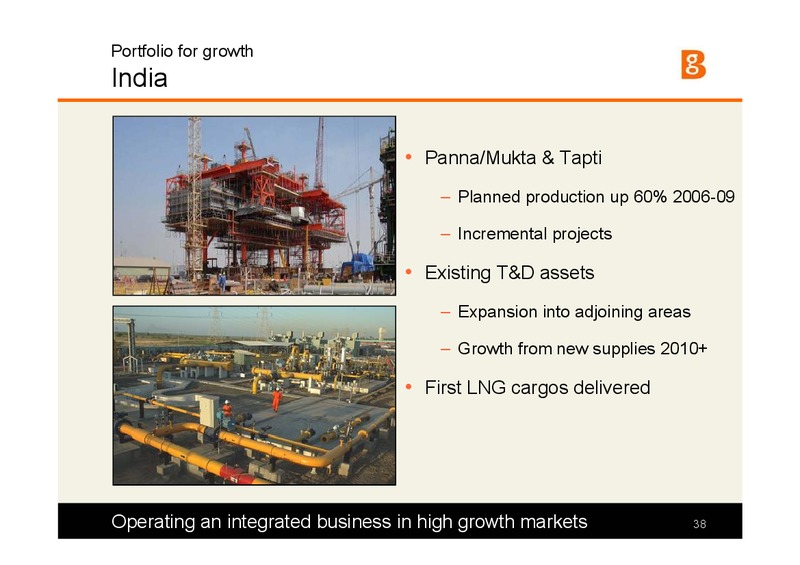 The Integrated Gas Major Presentation – BG Group – slide 37