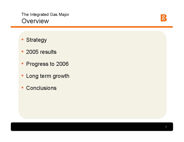 The Integrated Gas Major – BG Group – slide 6