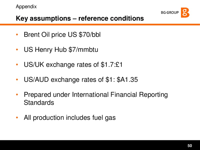 Strategy and Q1 2010 Results Presentation – BG Group – slide 50