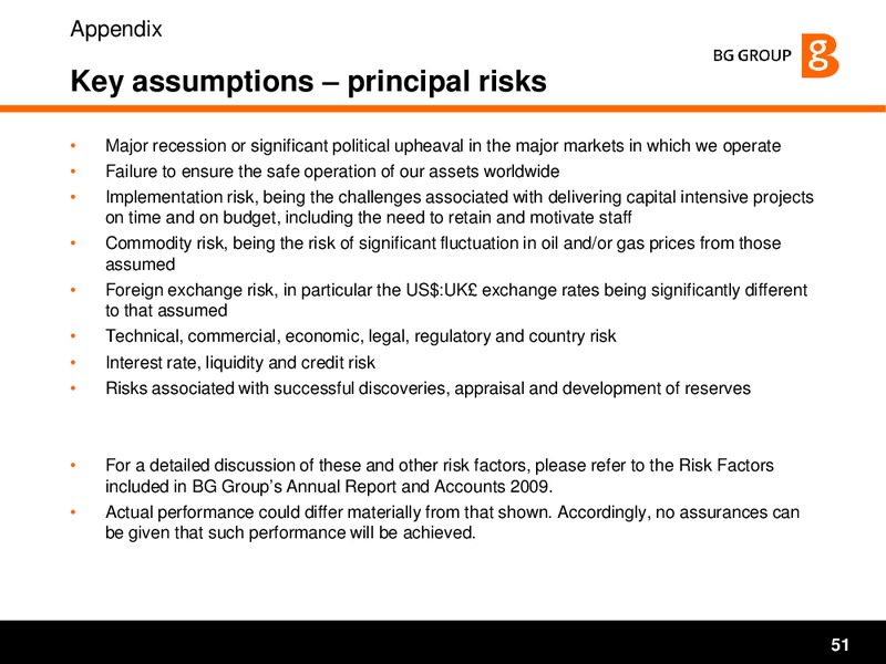 Strategy and Q1 2010 Results Presentation – BG Group – slide 51