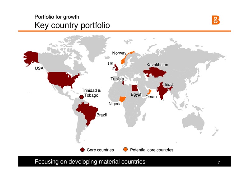 Strategy and Q1 Results 2008 – BG Group – slide 7
