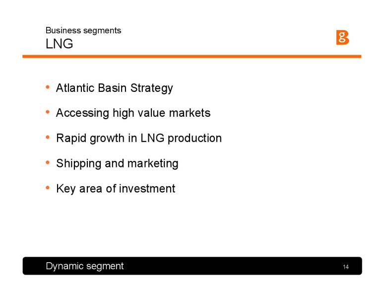 Q1 2005 Results and Strategy Presentation – BG Group – slide 13