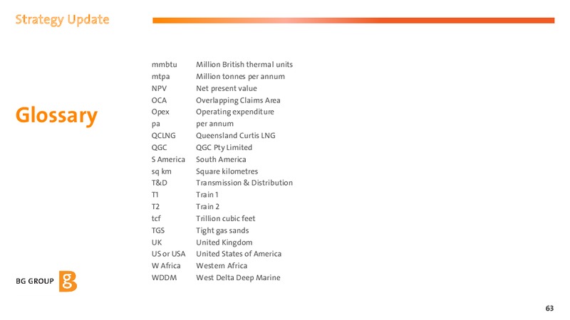 2013 Strategy Update – BG Group – slide 61