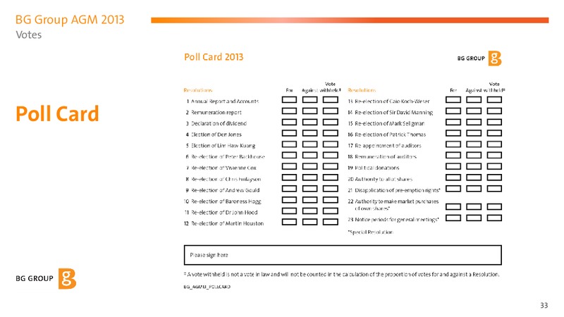 Annual General Meeting – BG Group – slide 32