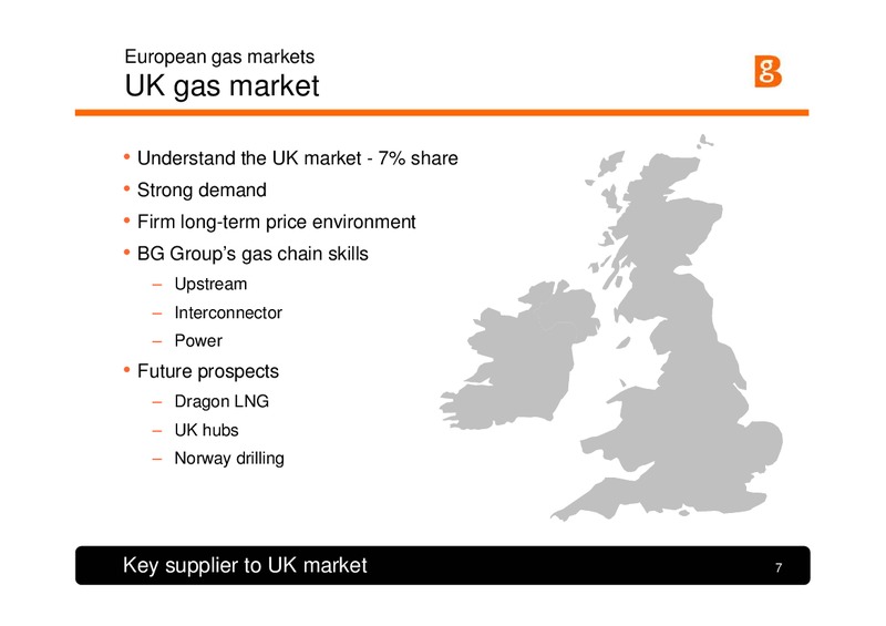Lehman Brothers Conference London – BG Group – slide 6