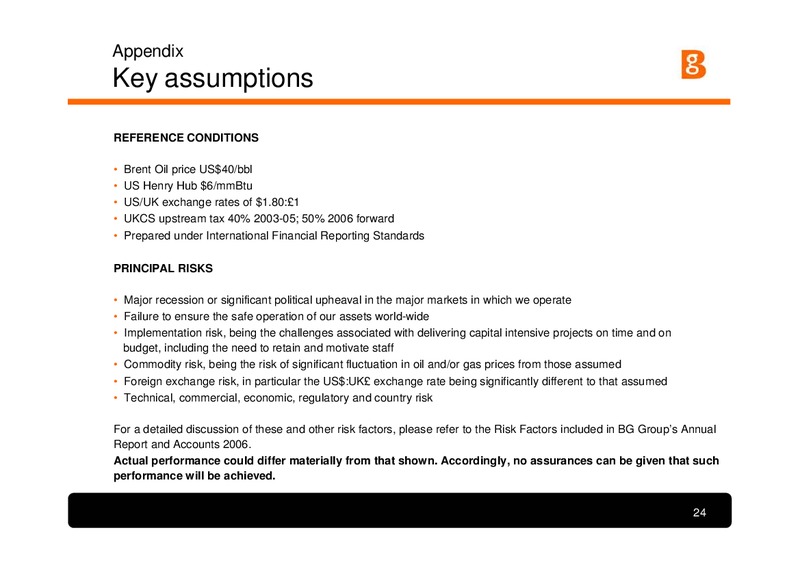 Lehman Brothers Conference London – BG Group – slide 23