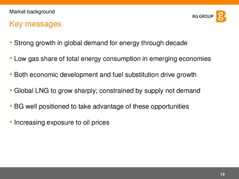 Q2 2011 Results and Strategy – BG Group – slide 19