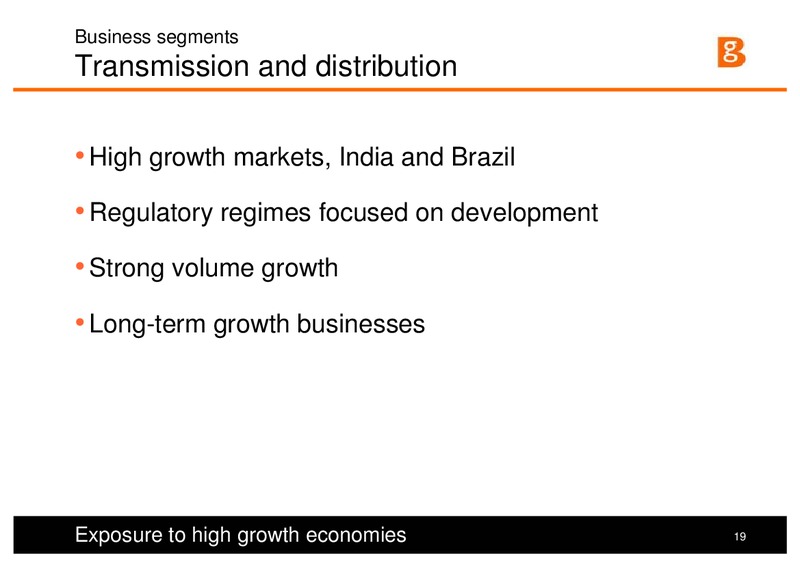 Strategy and 1H Results Presentation – BG Group – slide 18