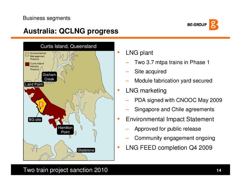 Strategy and H1 Results Presentation – BG Group – slide 14