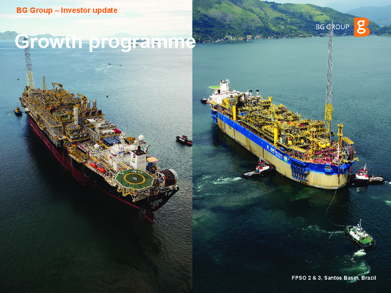 September 2014 Investor update – BG Group – slide 9